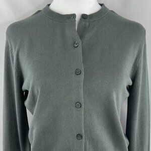 H&M Minimalist Sage Green Cardigan – Small